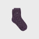 Chaussettes Léopard - Prune - Taille 37/40