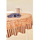 Nappe ronde Deva Flowers - Camel