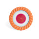 Cadre photo rond - Coquillage orange