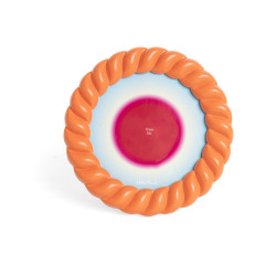 Cadre photo rond - Shell orange