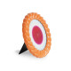 Cadre photo rond - Shell orange