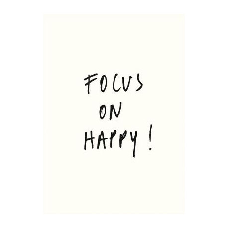 Carte Focus on happy