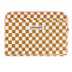 Housse d'ordinateur Octave - Damier caramel
