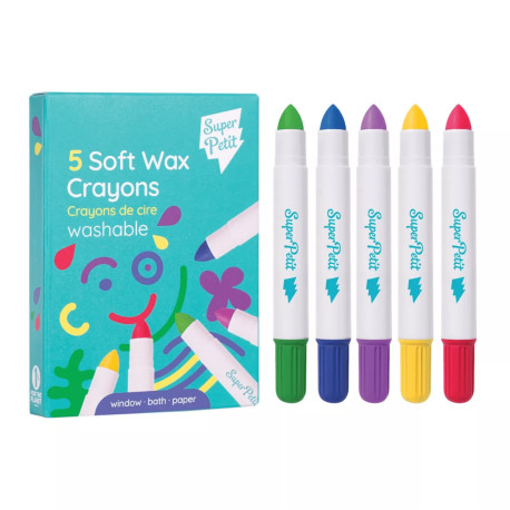 5 crayons de cire twistables - Soft