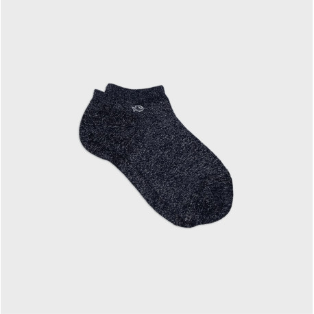 Socquettes unies paillettées Bleu marine - Taille 37/40