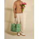 Sac cabas Claude - Vichy vert
