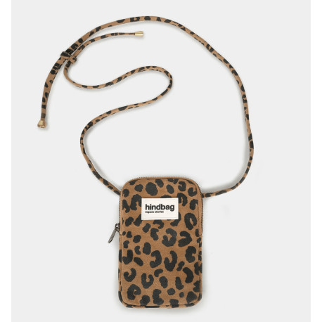Pochette pour téléphone Bill - Léopard cannelle