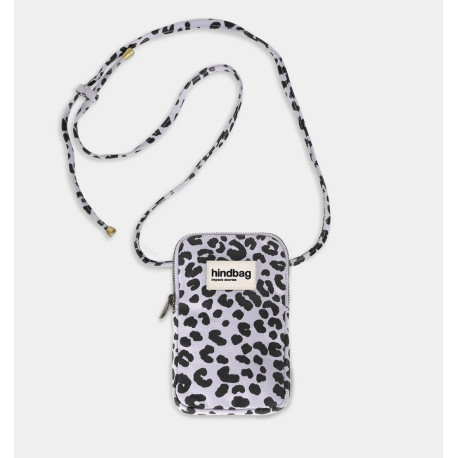 Pochette pour téléphone Bill - Léopard lilas