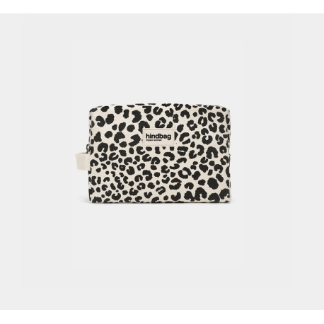 Trousse de toilette Leon - Léopard écru
