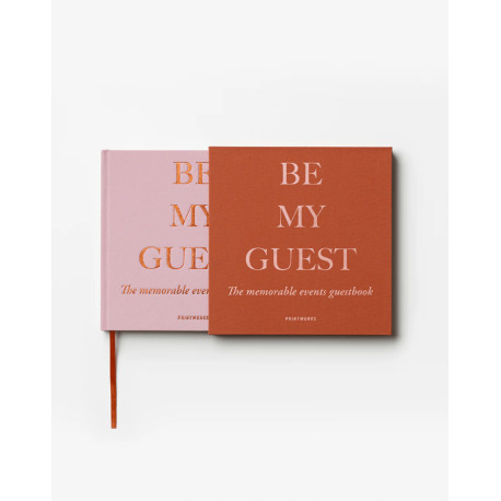Livre d'or - Be my guest - Rust/pink