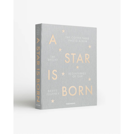 Album photo bébé - A star is born - Gris