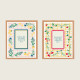 Kit de 2 peintures 24x30 - Cadres fleuris