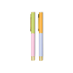 Set de 2 stylos Color block - Lilac & cornflower