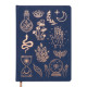 Journal Suedette jumbo - Mystic icons