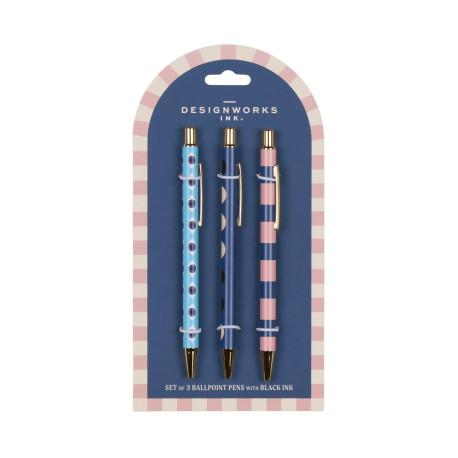 Set de 3 stylos A dopo - Eye, moon, stripe