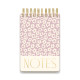 Grand bloc-notes à spirales - Lilac groovy floral