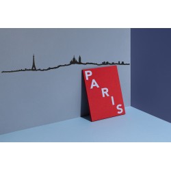 Silhouette de Paris noir - Grand format