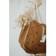 Sac à langer / de week-end cumin petits coeurs noirs