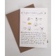 Carte et enveloppe Gateau au chocolat