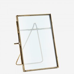 cadre à poser finition perlé doré 10x15cm