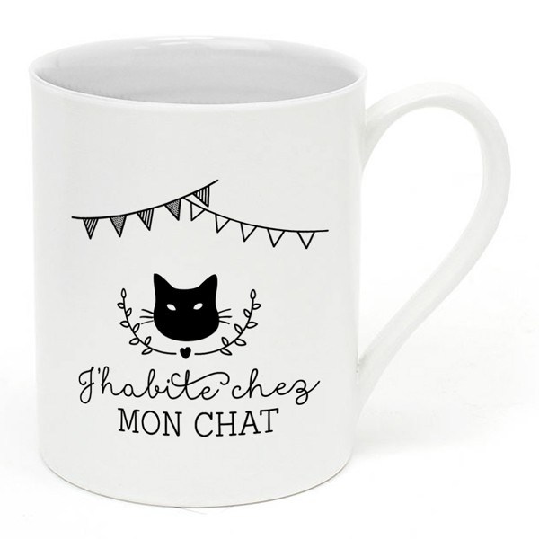 Mug J Habite Chez Mon Chat